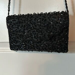 Beaded crossbody/clutch